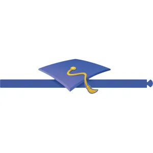#18243 GRADUATION CROWN WEARABLE CUT OUT HATS 32/PK