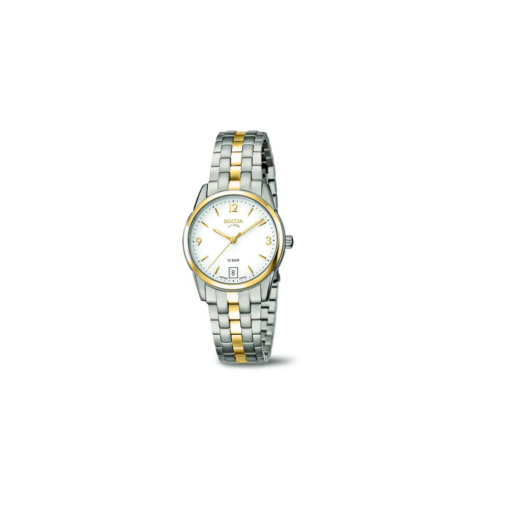 3272-04 - Two Tone Ladies Titanium Watch