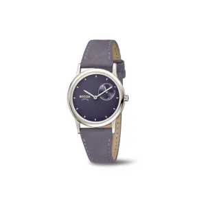 3274-01 - Ladies Titanium Dress Watch with Grey Suede Strap