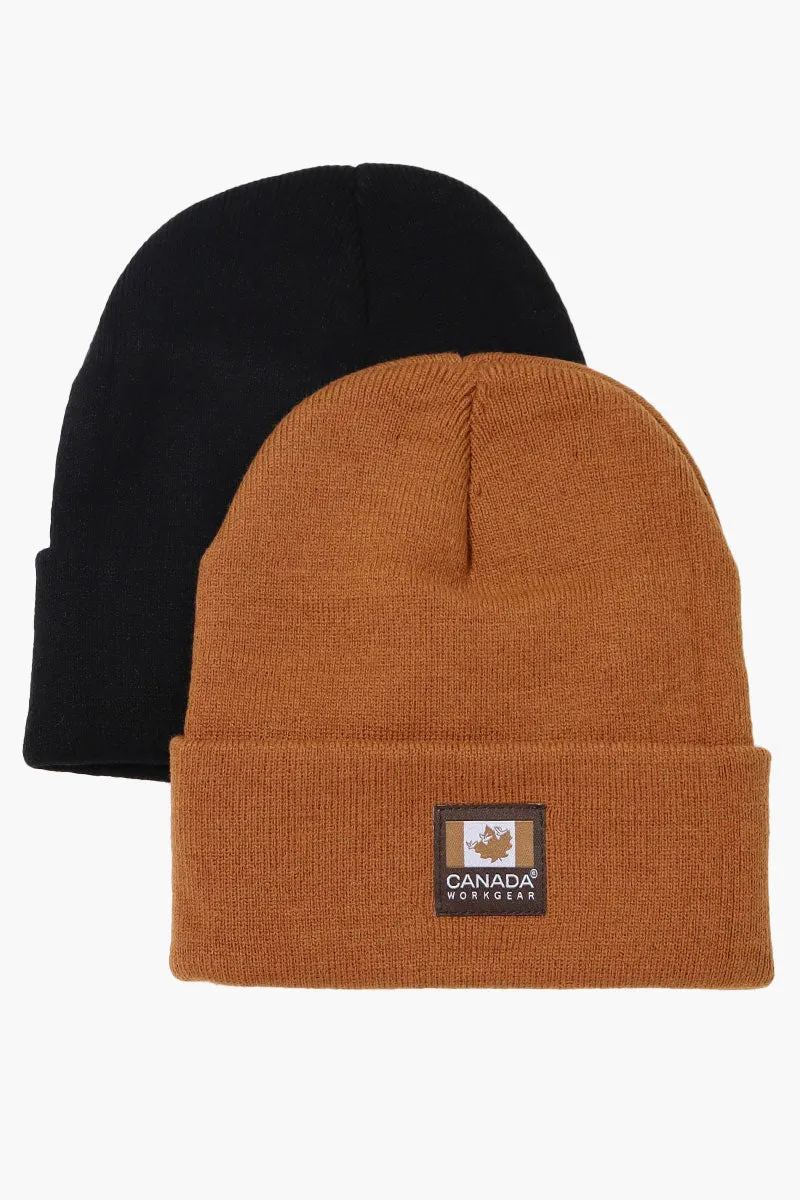 Canada Work Gear 2 Pack Cuffed Hat - Brown