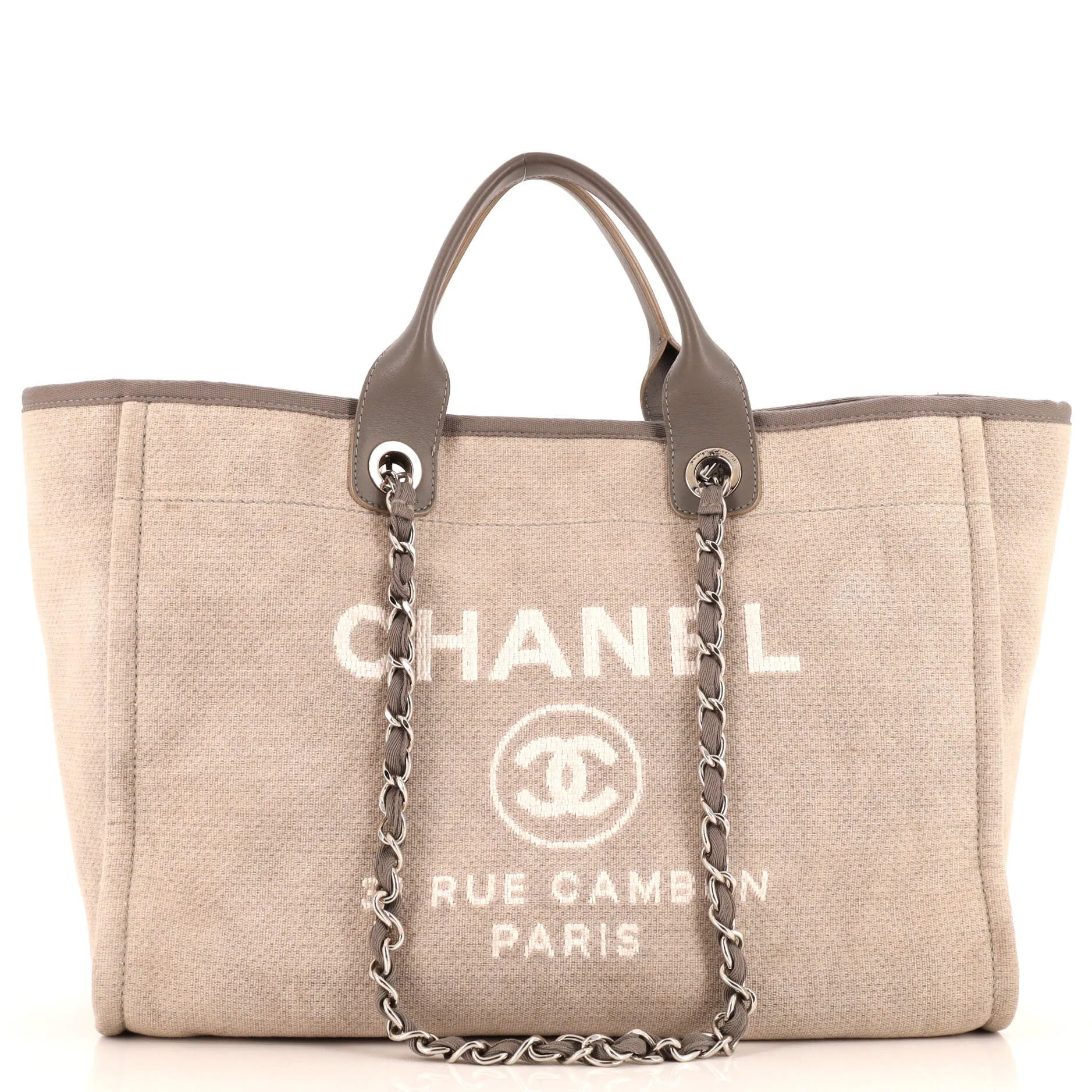 CHANEL Deauville Tote Wool Medium
