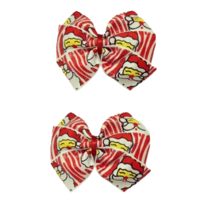 Christmas Hair Accessories - Bella Bow Red Santa