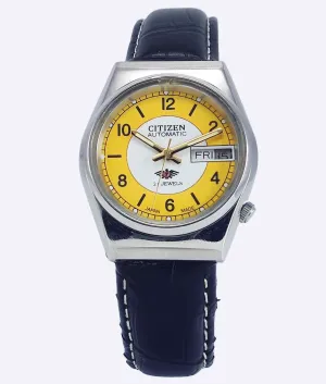 Citizen Automatic 8200A Golden Dial 21 Jewels Day Date Men's Mechanical Watch