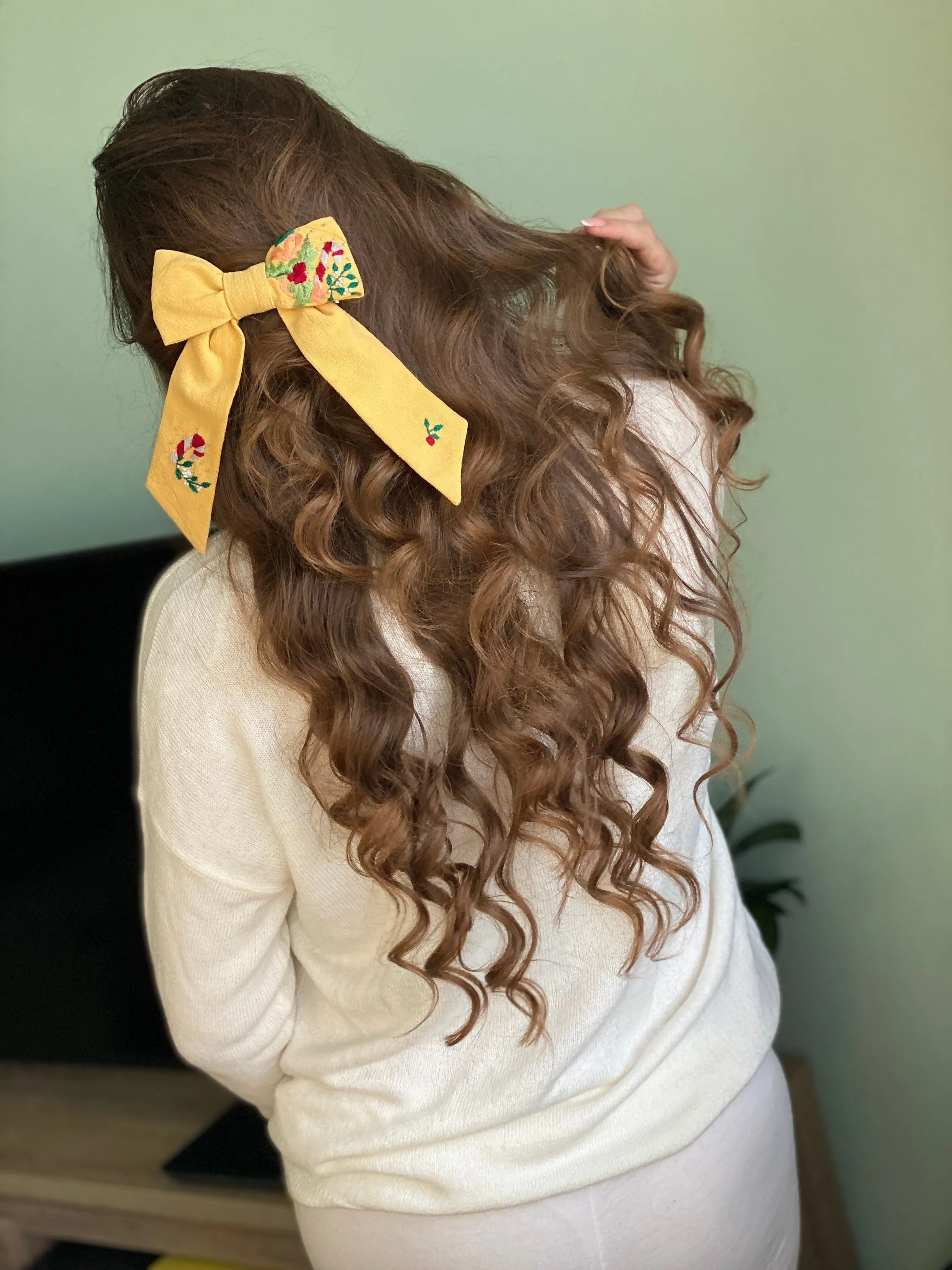 Cute hair accessories Christmas hair bow