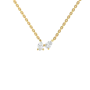 Double pear necklace