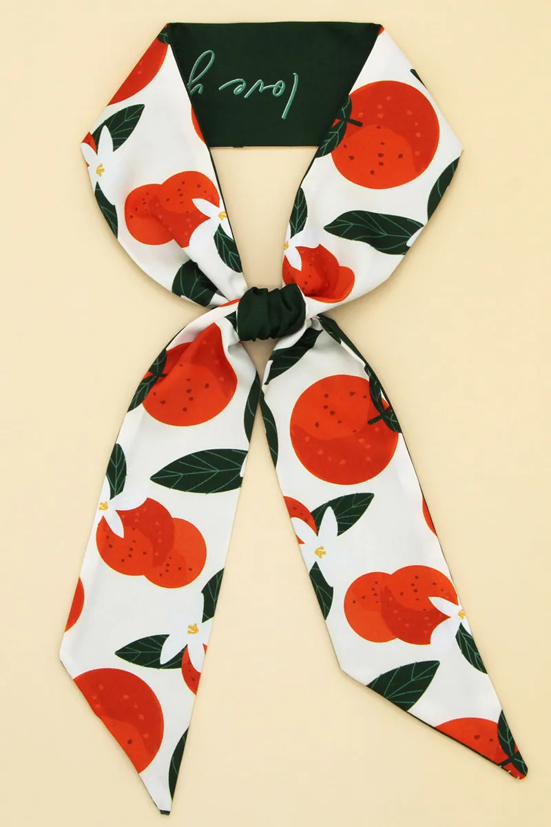 FRUIT PRINT TWILLY SCARF