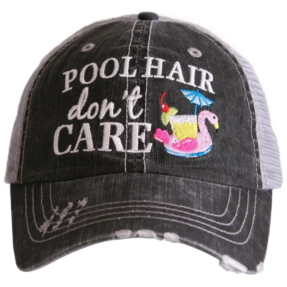 Pool Hair Don't Care (SWAN FLOAT) Wholesale Trucker Hats