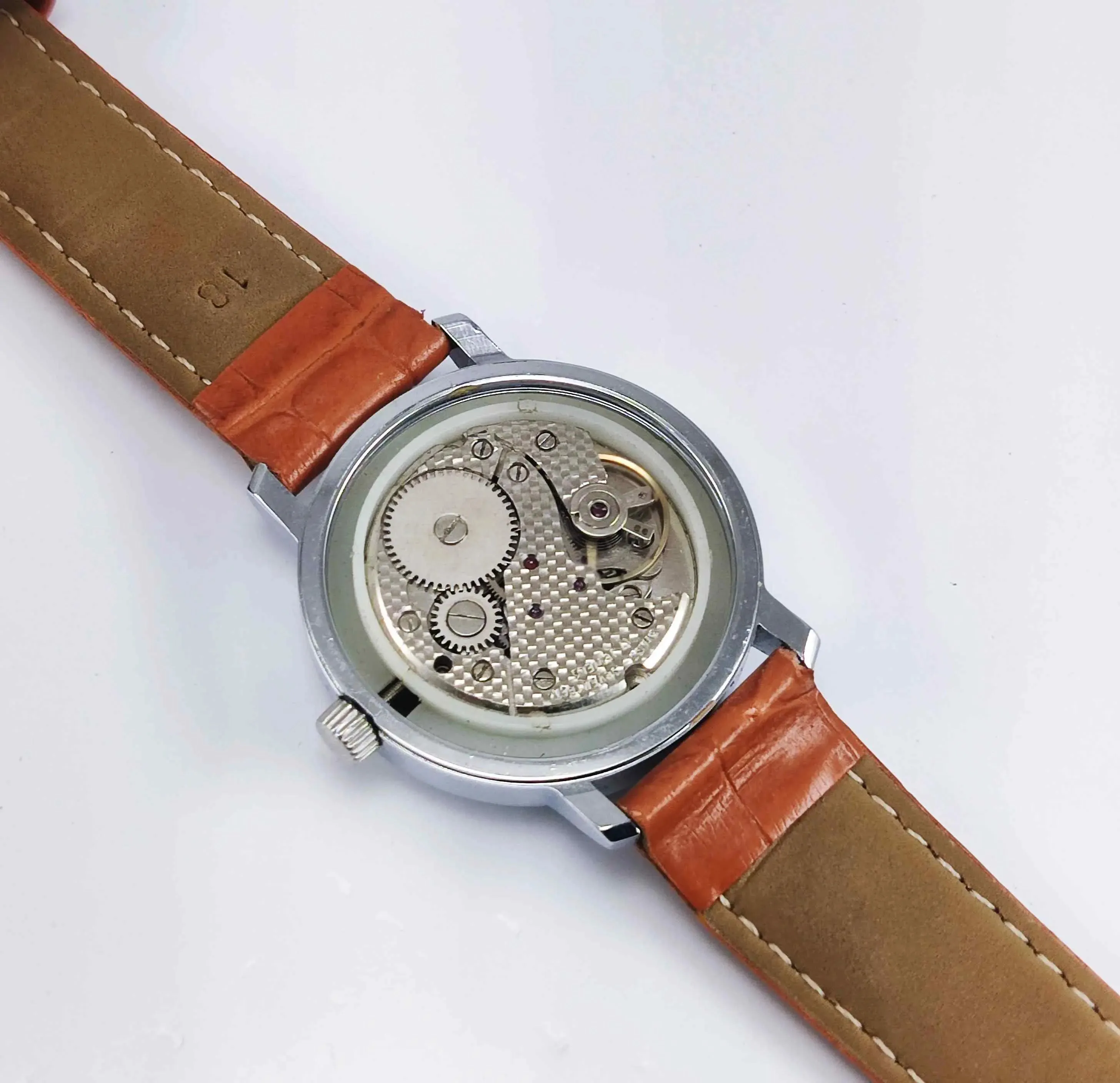 Roamer 17 Jewels Shock Proof Mechanical Handwinding Black Dial Men's Watch