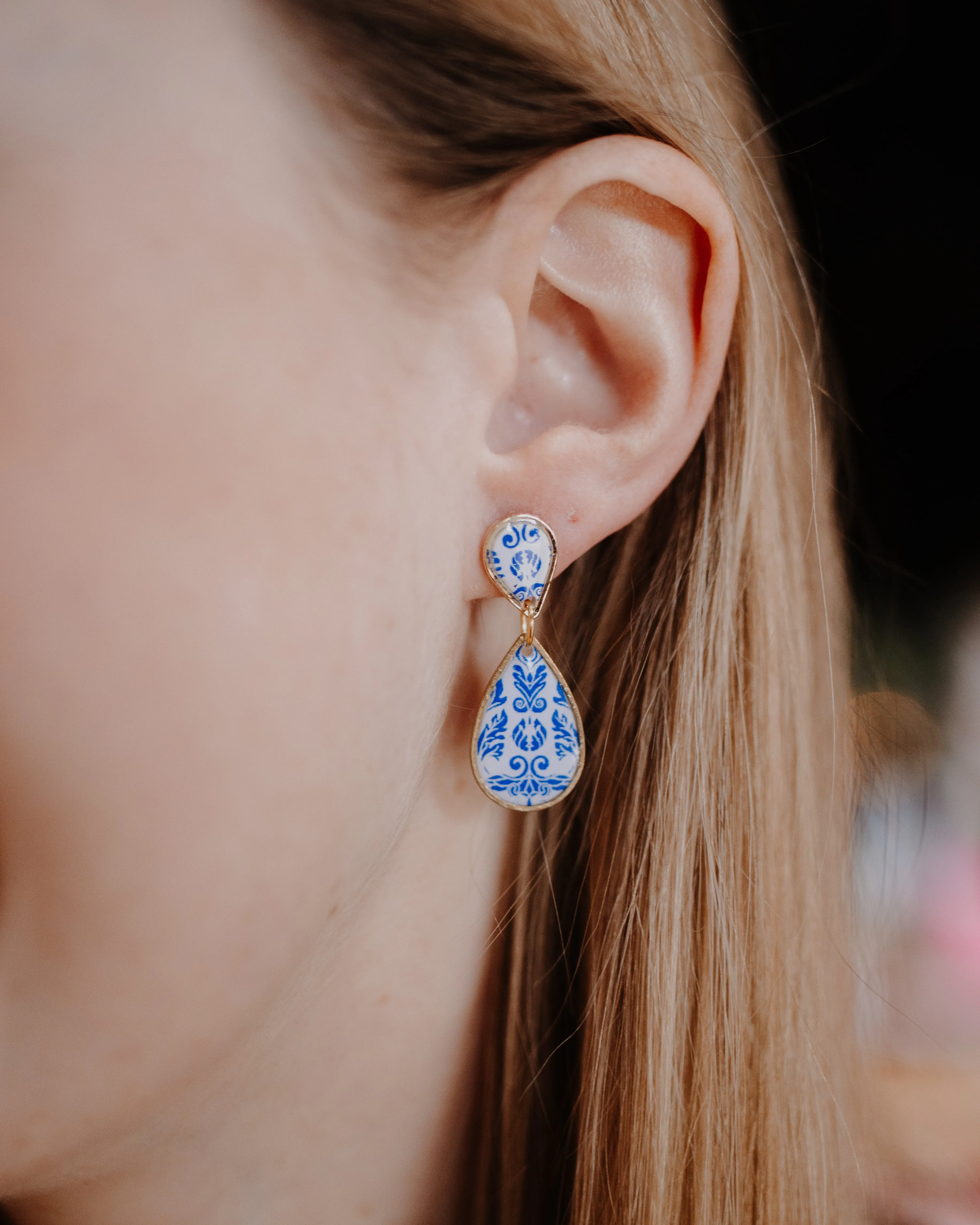 Santorini Double Drop Earrings