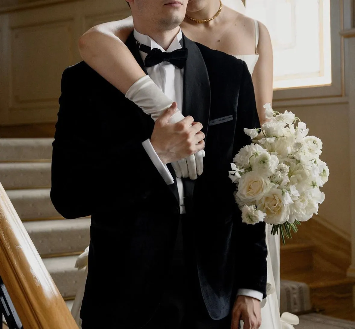 Satin Medium Length Wedding Gloves