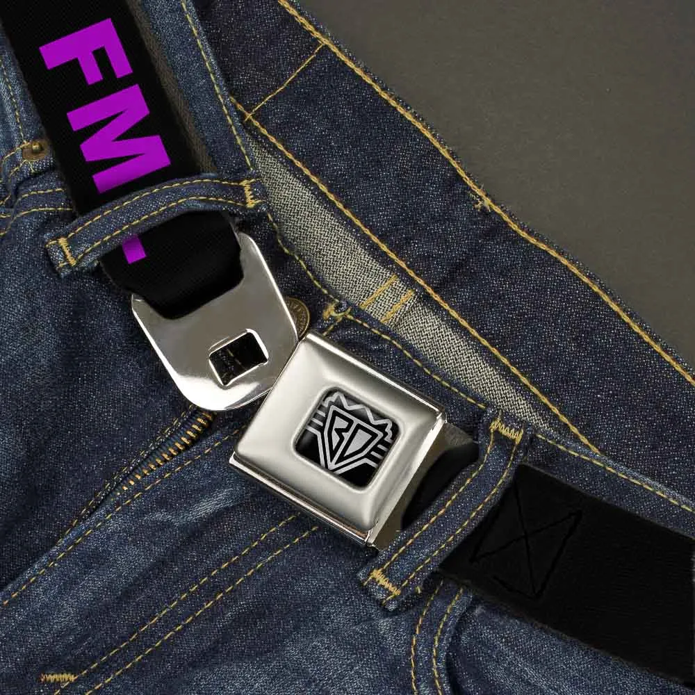 Seatbelt Belt - FML Black/Yellow/Green/Purple