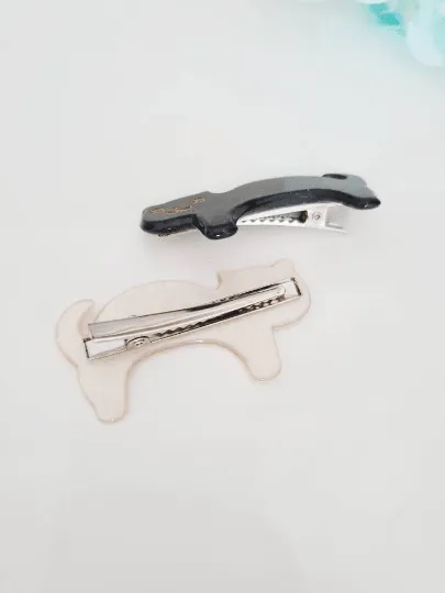 Sleepy cat acetate hair clips | Colourful barrette clips| korean hair accessories| animal hair clip | gift for cat lover