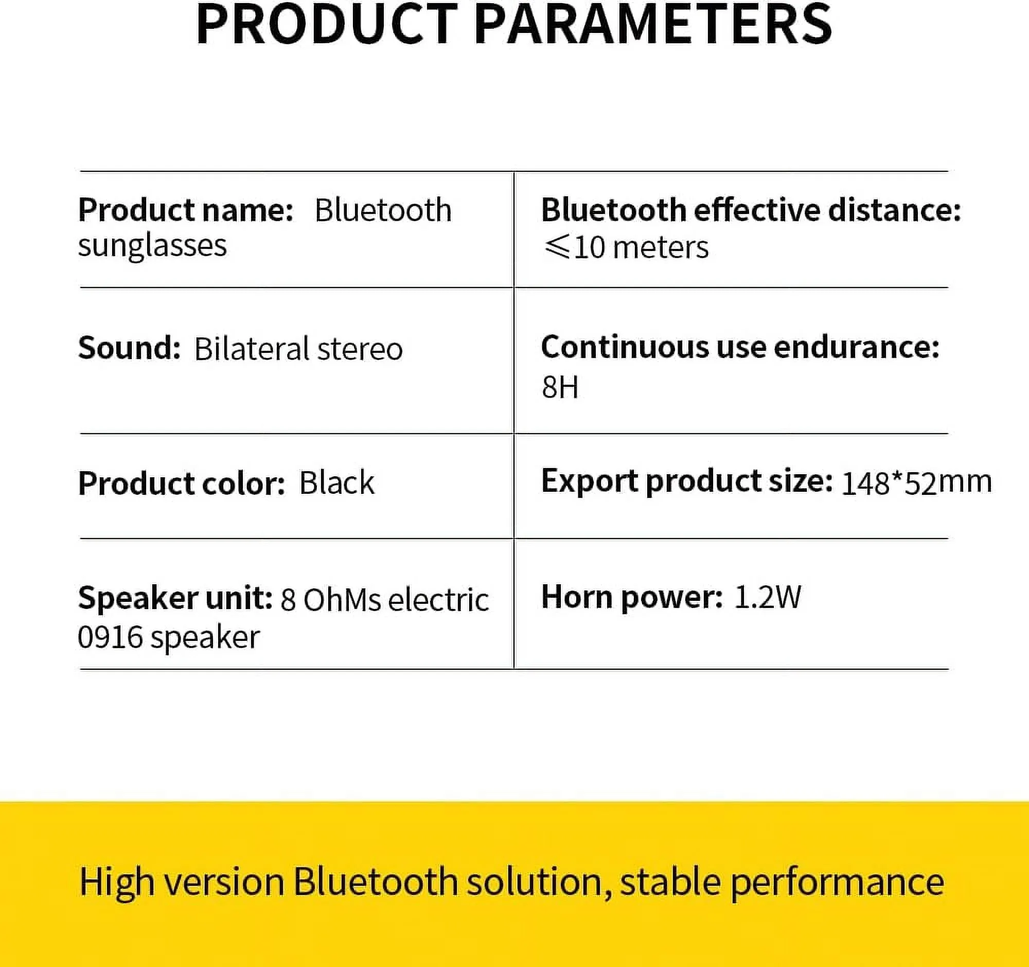 Smart Sunglasses, Polarized Sunglasses with Bluetooth Speaker, Driving/Sports/Outdoor UV Protection, Unisex