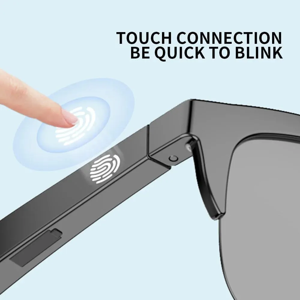 Smart Sunglasses, Polarized Sunglasses with Bluetooth Speaker, Driving/Sports/Outdoor UV Protection, Unisex
