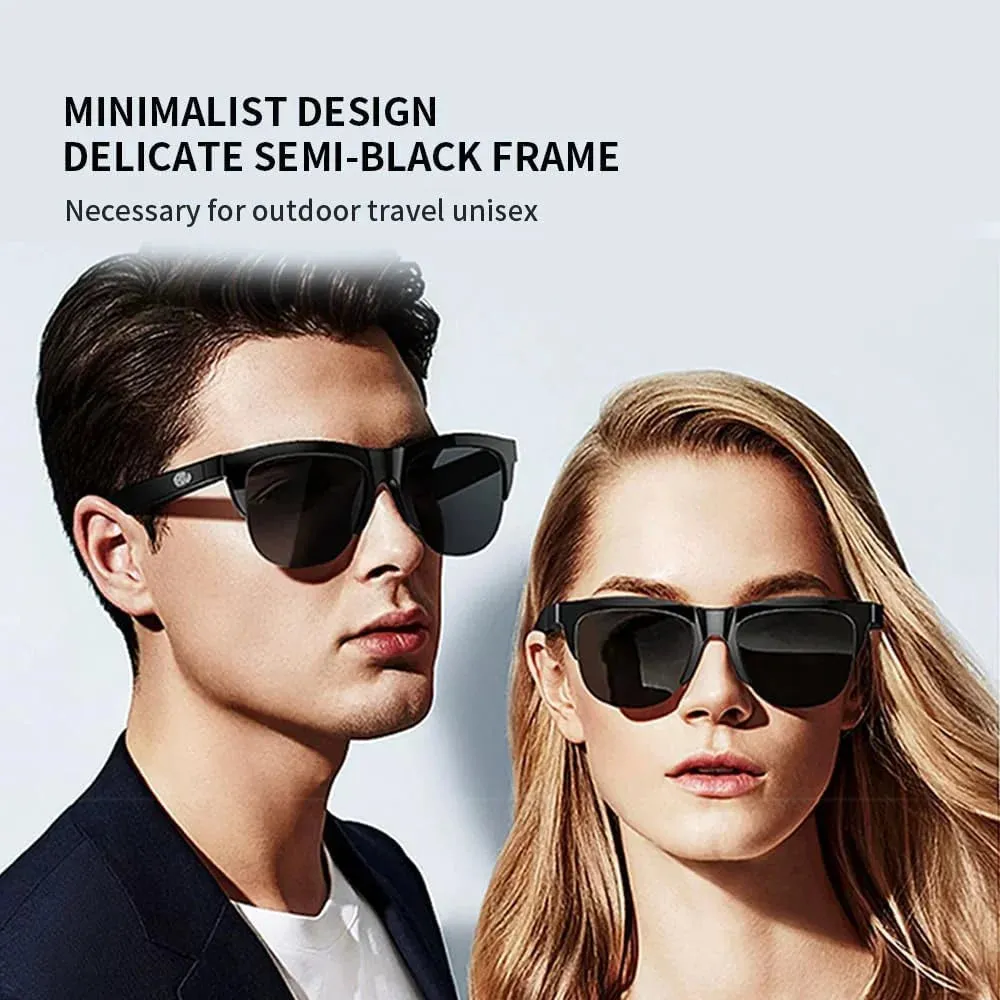 Smart Sunglasses, Polarized Sunglasses with Bluetooth Speaker, Driving/Sports/Outdoor UV Protection, Unisex
