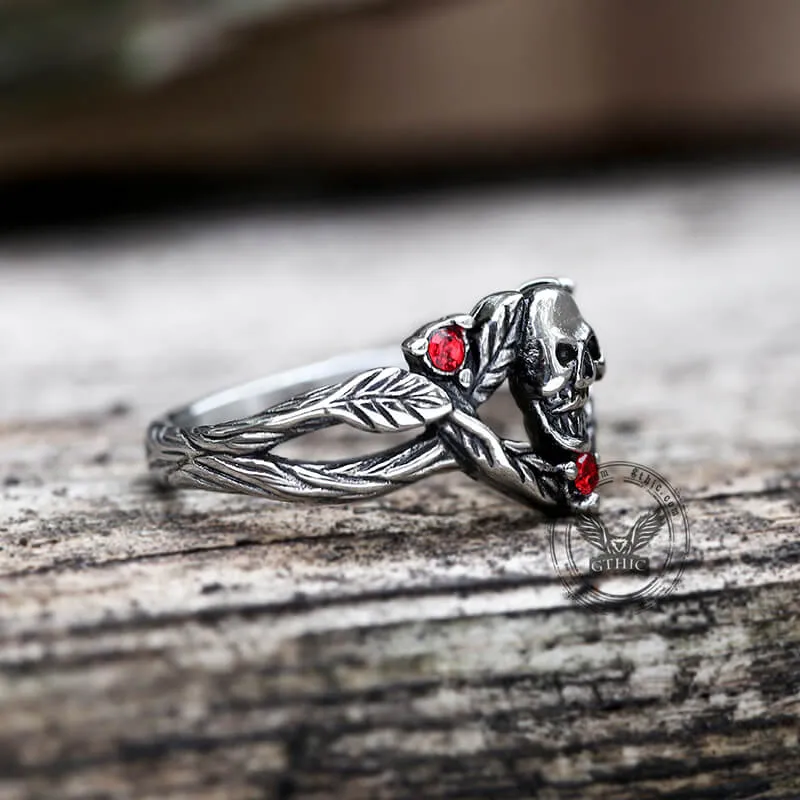 Spider Thorns Stainless Steel Skull Ring