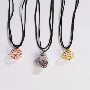 Spiral Pendants | With Black Cord