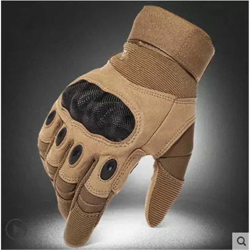 Two Pairs Gloves Hard Military Knuckle Tactical Gloves Motorbike Motorcycle ATV Riding Army Combat Full Finger Gloves for Men