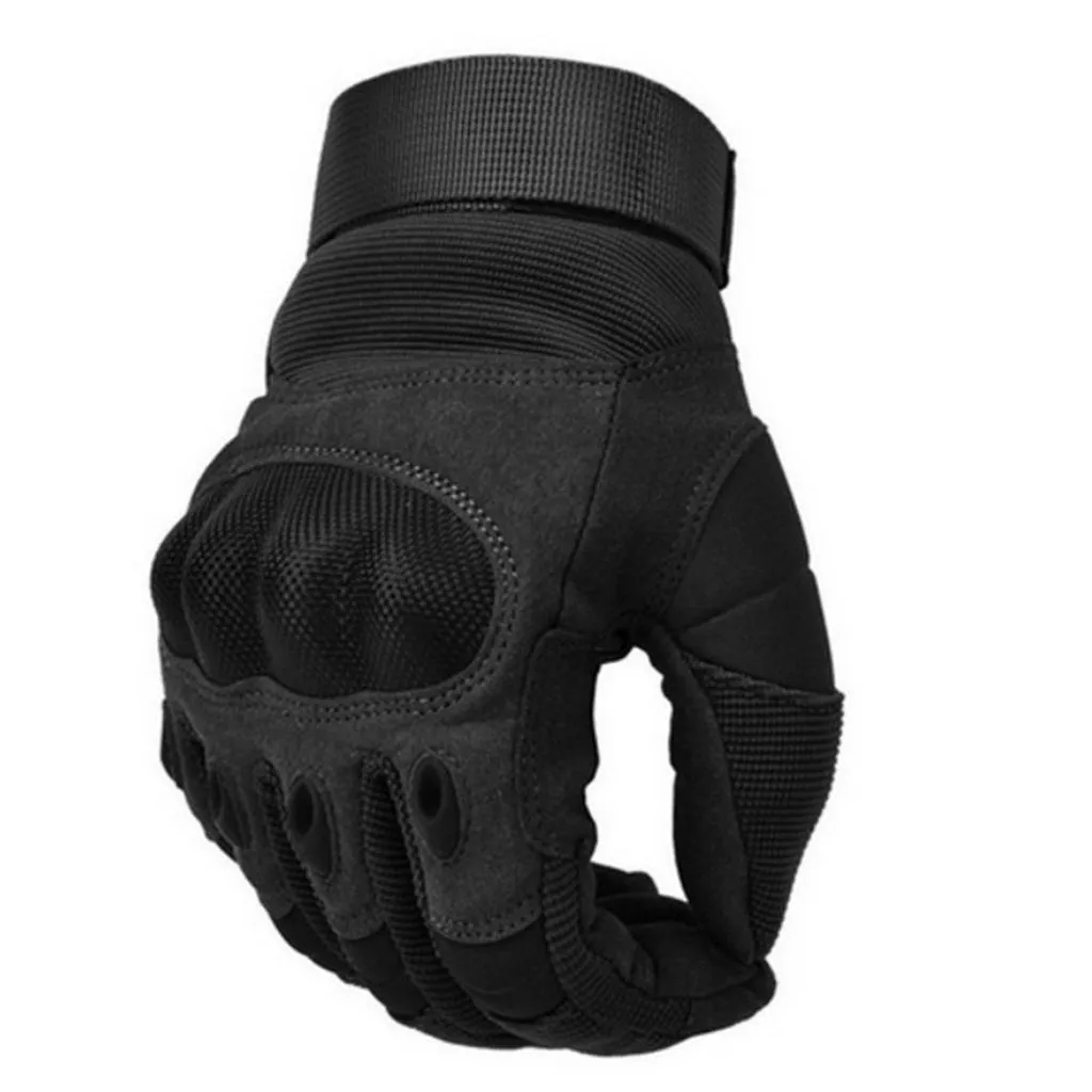 Two Pairs Gloves Hard Military Knuckle Tactical Gloves Motorbike Motorcycle ATV Riding Army Combat Full Finger Gloves for Men